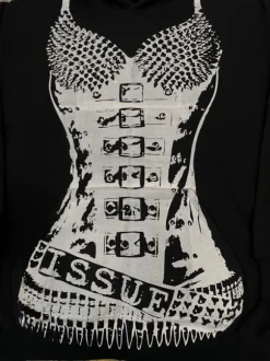 Snatched Black Boxy Oversized PunkRock Y2k 00’ Goth Alternative Swag Opium Hoodie