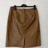 Soaked in Luxury, skindnederdel str. M, brun/beige