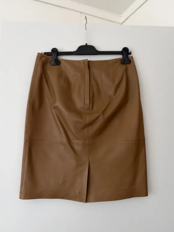 Soaked in Luxury, skindnederdel str. M, brun/beige