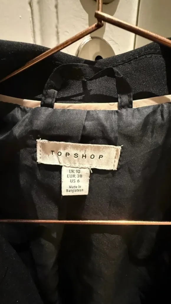 Sort blazer, topshop