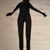 Sort heldragt kostume