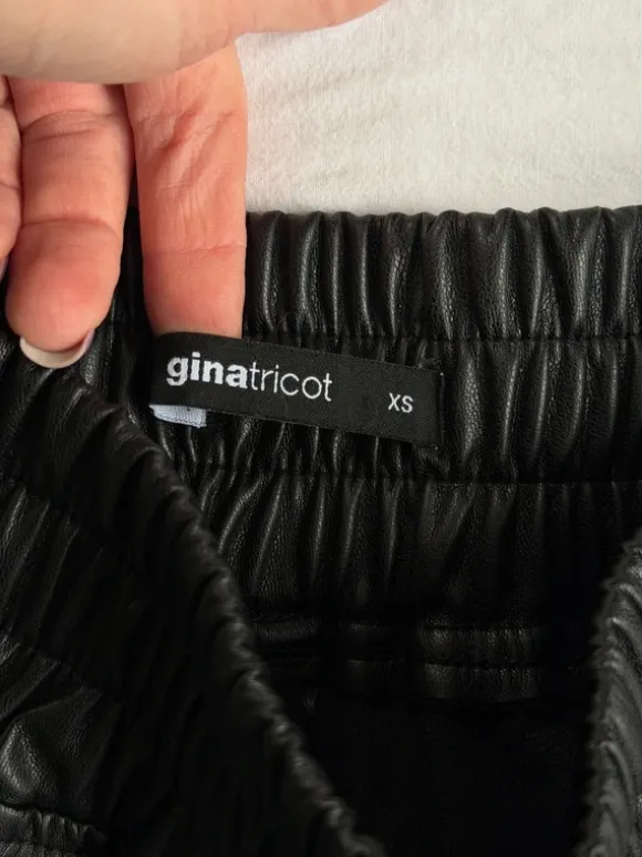 Sort Lædershorts XS