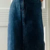 Spódnica jeans midi vintage