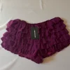 Spódnico-spodenki fioletowe falbanki 38 mini skirt shorts purple shorts