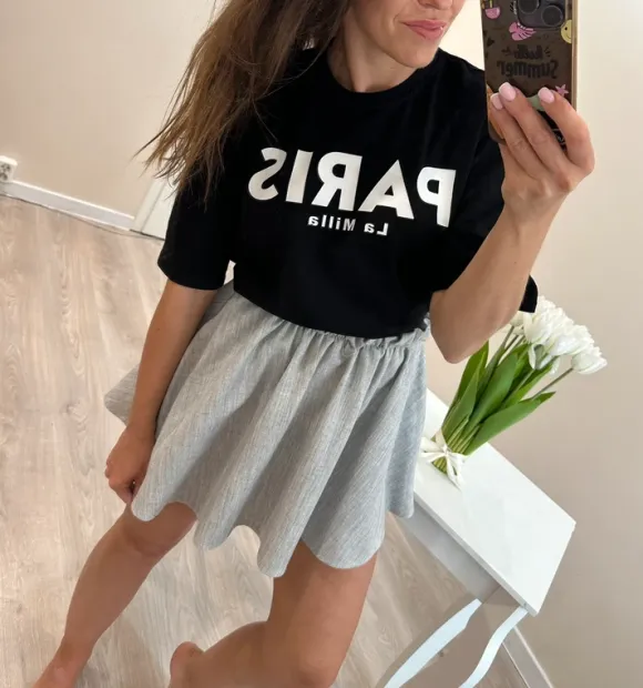 Spódniczka szara s