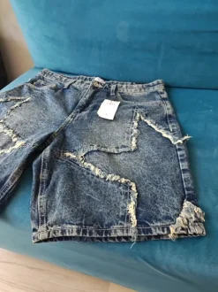 Spodenki loose dżinsowe Cropp star streetwear jeans baggy