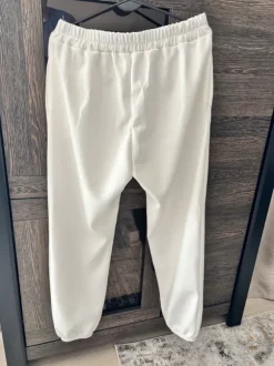 Spodnie damskie baggy z kwiatem