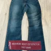 Spodnie dżinsowe dżinsy dzwony levis 515 bootcut flared jeans washed denim vintage y2k sk8