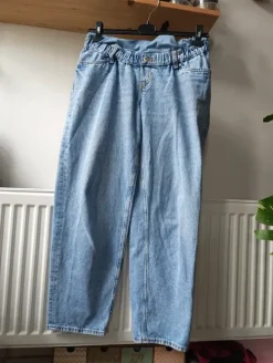 Spodnie dżinsowe luźne, dżinsy ciążowe h&m M