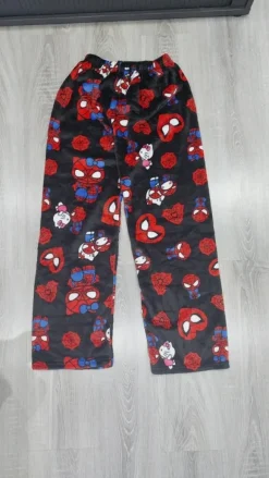 Spodnie hello Kitty spiderman pijamas black