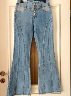 Spodnie jeans dzwony mała M