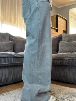 Spodnie jeans wide leg grey baggy washed Rap y2k og skate 90s 00s denim swag
