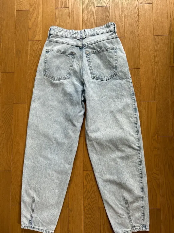 Spodnie jeansy H&M baggy niebieskie rozm 36