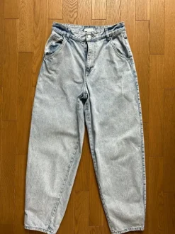 Spodnie jeansy H&M baggy niebieskie rozm 36