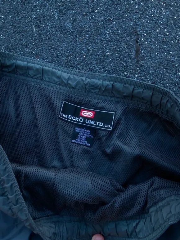Spodnie Vintage Ecko Unltd. Baggy Nylon Track Pants Y2K L