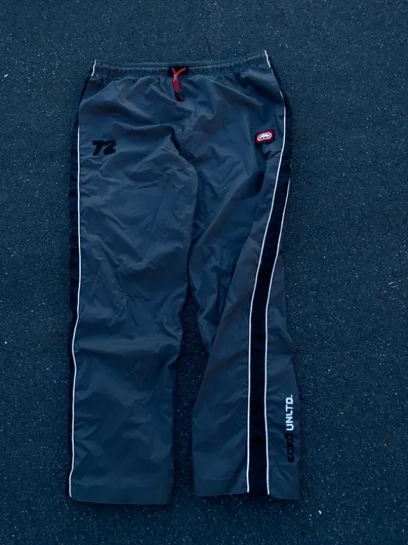 Spodnie Vintage Ecko Unltd. Baggy Nylon Track Pants Y2K L