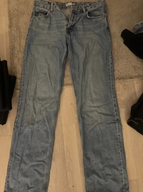 Straight leg jeans