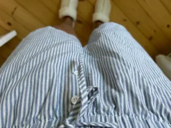 Stribede natshorts