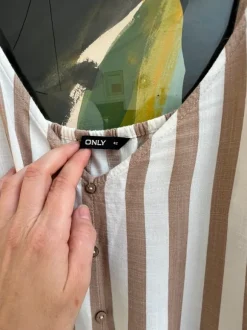 Stribet Shortsdragt