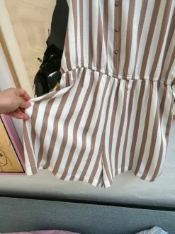 Stribet Shortsdragt