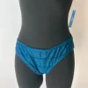 Strój kąpielowy bikini rozmiar S niebieskie wiązane