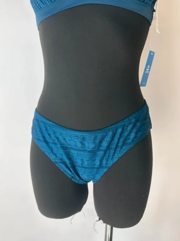 Strój kąpielowy bikini rozmiar S niebieskie wiązane