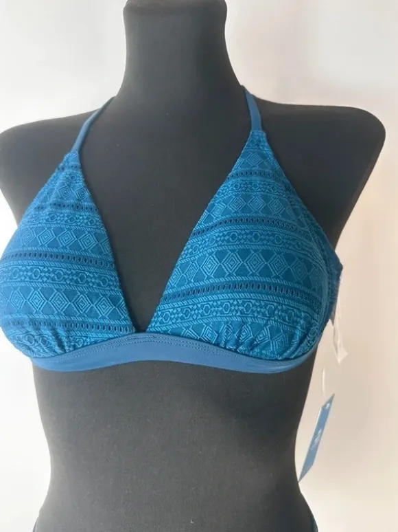 Strój kąpielowy bikini rozmiar S niebieskie wiązane