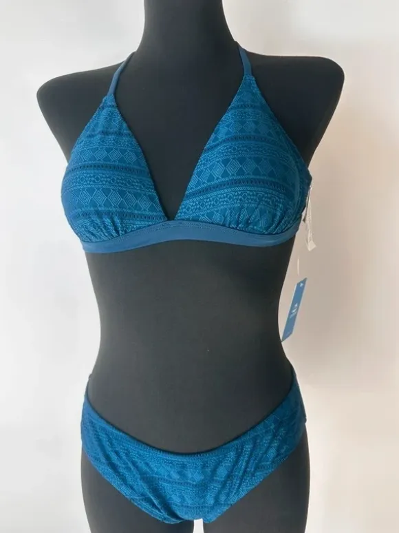 Strój kąpielowy bikini rozmiar S niebieskie wiązane