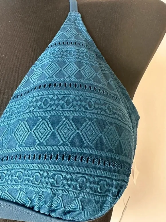 Strój kąpielowy bikini rozmiar S niebieskie wiązane