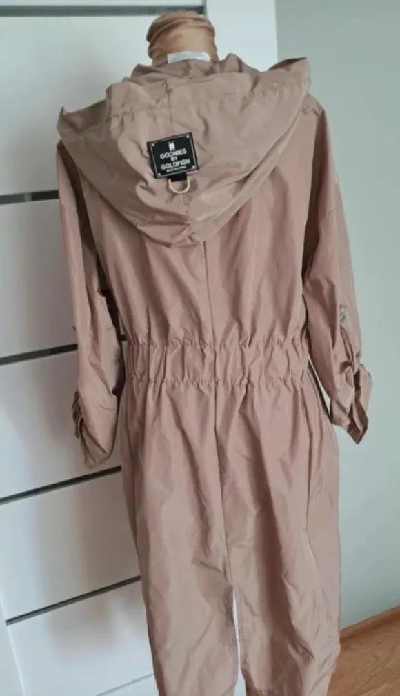 Stylowa Parka, Lekki Płaszcz wiosna Oversize oversize Rozmiar M/L