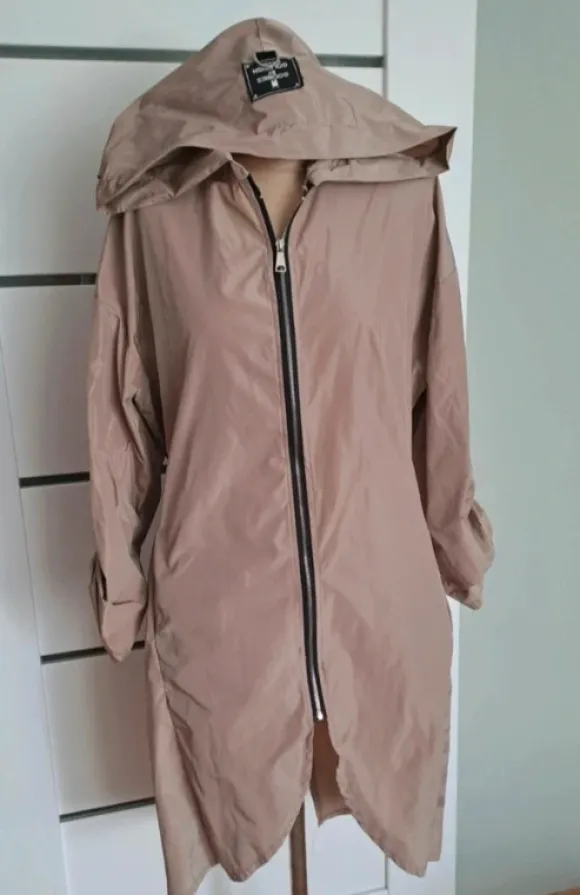Stylowa Parka, Lekki Płaszcz wiosna Oversize oversize Rozmiar M/L