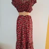 Stylowa romantyczna włoska sukienka na lato Made in Italy cottage core r.38/M
