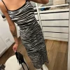Sukienka basicowa casualowa maxi długa we wzory print zebra classy girl 40/L