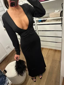 Sukienka koktajlowa dluga maxi rozkloszowana elegancka wieczorowa classy girl glamour L-XL
