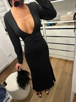 Sukienka koktajlowa dluga maxi rozkloszowana elegancka wieczorowa classy girl glamour L-XL