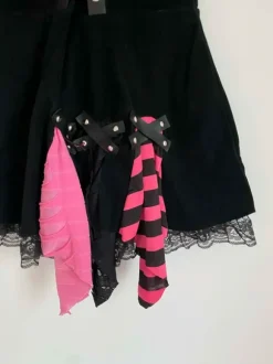 Sukienka Mini Krótka Cosplay Monster High Vibe Emo Alternatywka