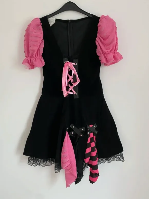 Sukienka Mini Krótka Cosplay Monster High Vibe Emo Alternatywka