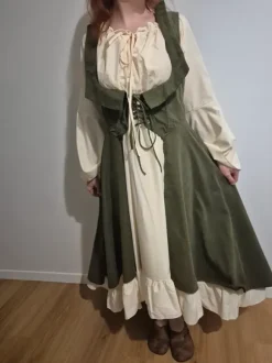 Sukienka przebranie elf, średniowiecze, księżniczka, wróżka