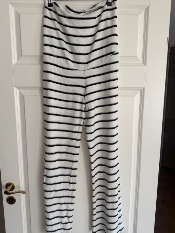 Super fina sommar gravid byxor randiga H&M storlek M