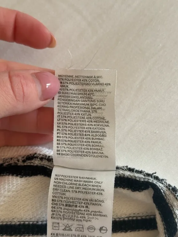 Super fina sommar gravid byxor randiga H&M storlek M