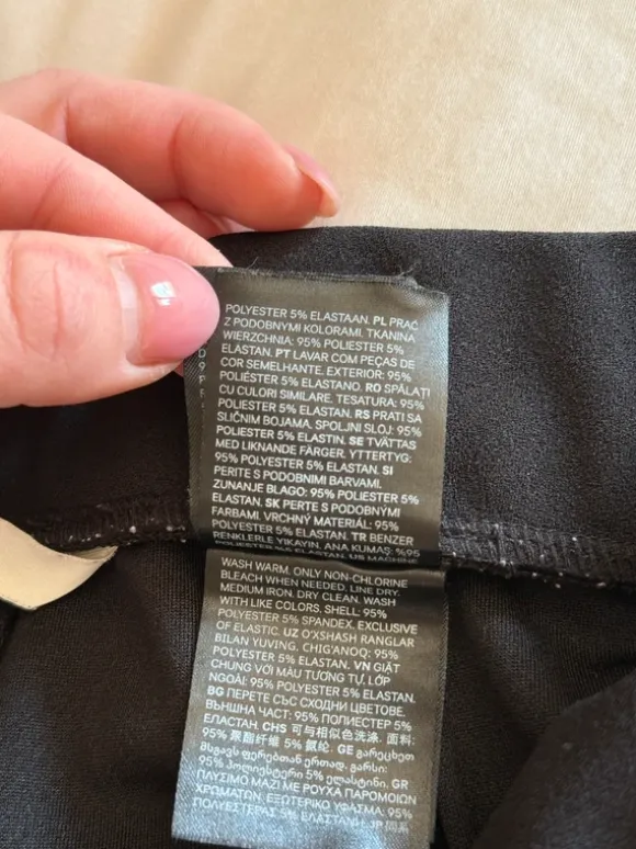 Svart gravid byxa utsvängd byxa - H&M storlek S