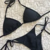 Svart Triangel Bikini
