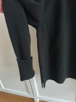 Sweter wełniany Arket M wełna czarny