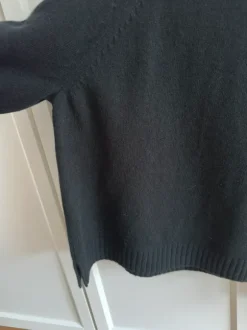 Sweter wełniany Arket M wełna czarny