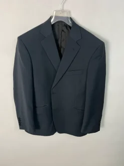Szarogranatowa marynarka męska elegancka klasyczna Blazer rozmiar 52S 44% wełna wool