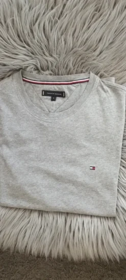 Szary T-shirt Tommy Hilfiger, rozmiar Xl