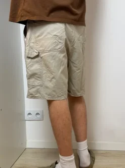 Szorty Carhartt beige cargo shorts retro vintage 90s baggy rap og