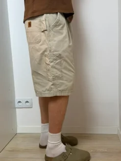 Szorty Carhartt shorts beige vintage retro 90s baggy