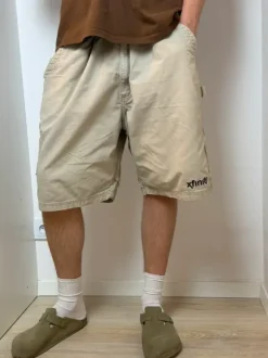 Szorty Carhartt shorts beige vintage retro 90s baggy
