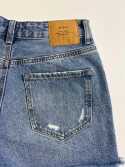 Szorty jeansowe Stradivarius high waist ripped denim S/36 Y2K